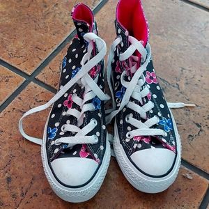 Converse Girl's Flower Printed Shoes